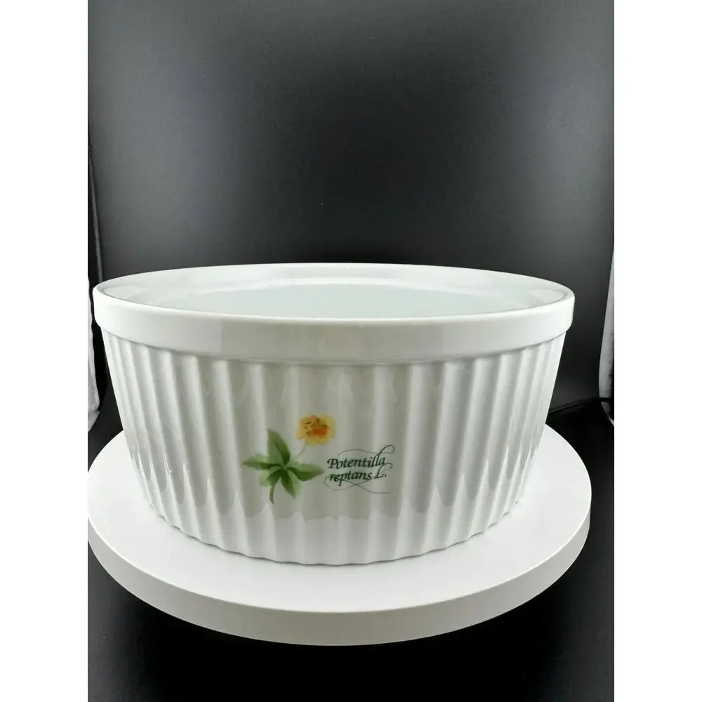 Vintage Anchor Hocking Floret Souffle Dish
